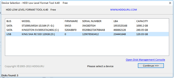 HDD LLF Low Level Format Tool