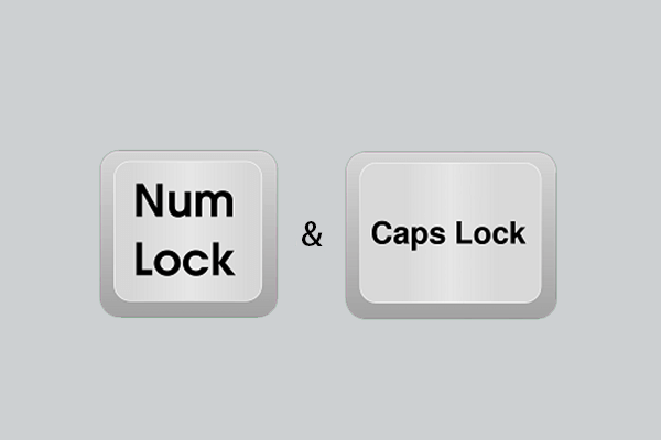 caps lock與num lock狀態