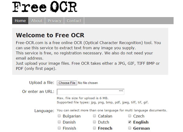 Free OCR軟體