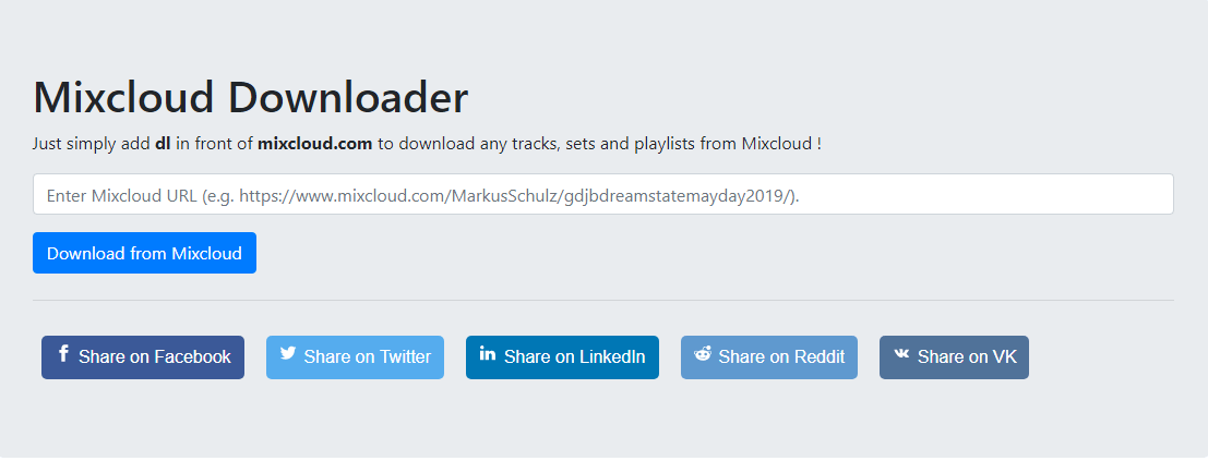 使用Mixcloud Downloader在線下載器下載Mixcloud上的音樂