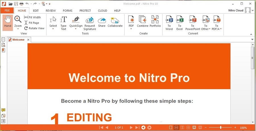 Nitro PDF Pro是一款功能多樣的PDF轉換與編輯軟體