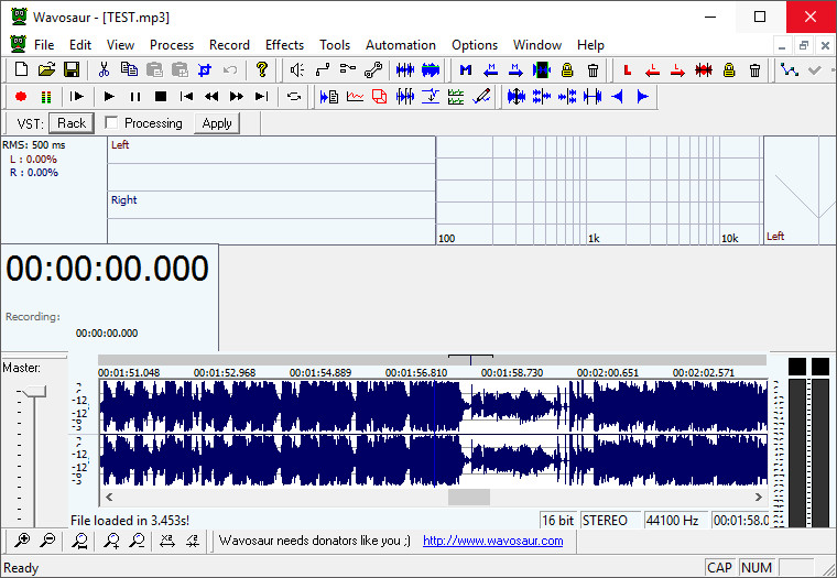Wavosaur是一款簡單免費的音訊編輯器