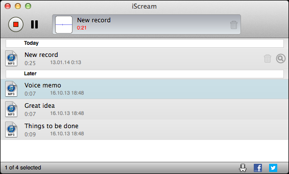 IScream免費音訊錄製軟體