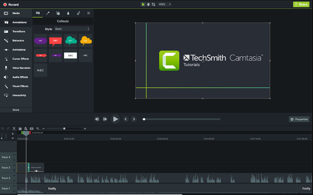 Camtasia是一款專業級的影片錄影軟體
