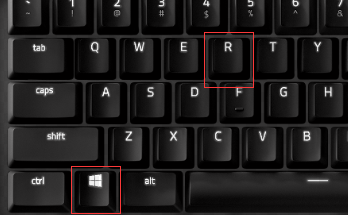 鍵盤按組合鍵 Win + R